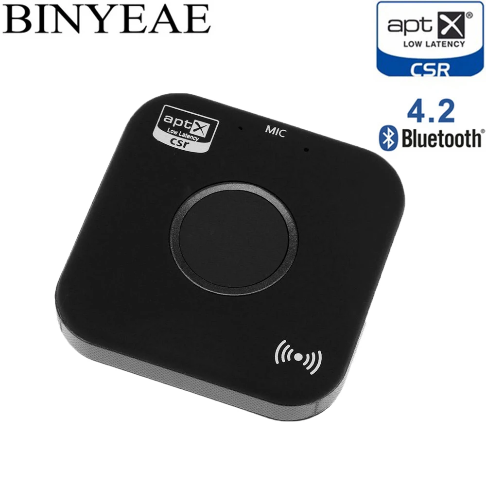 

Bluetooth 4.2 aptx-ll aptx low latency NFC RCA Audio Receiver handsfree Aux 3.5mm car auto music kit CVC6.0 Wireless Adapter