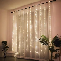 usb 3 m 300 lights copper wire lights curtain lights string ice lights christmas day lights string white light led curtain light
