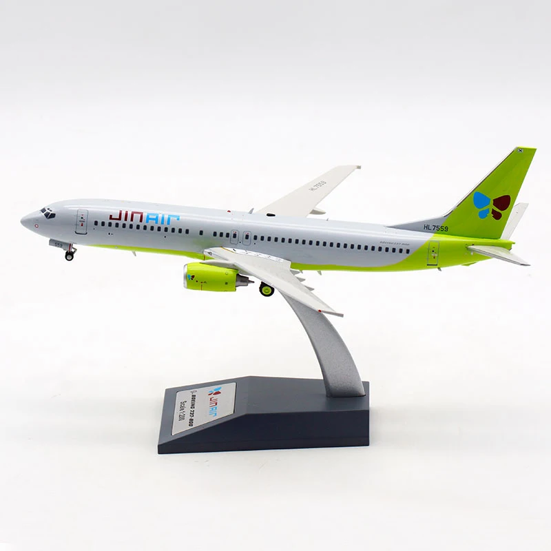 

1:200 Scale Korea Airways B737-800 Airlines Model with Base Alloy Aircraft For Collectible Souvenir Show Gift Toys