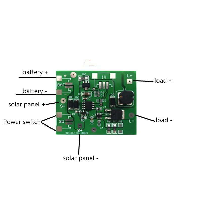 Контроллер прожектора на солнечной батарее 3 7 В 4 11 1 контроллер плата управления |