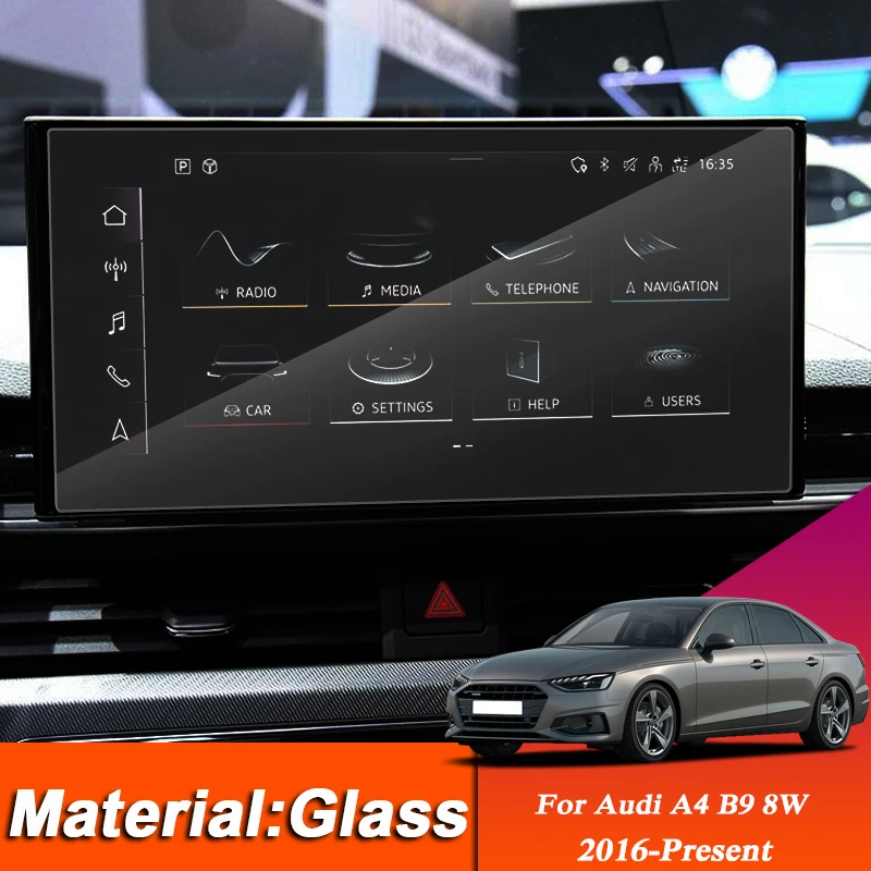 

Автомобильный Стайлинг GPS навигации Стекло приборной панели Защитная пленка для экрана из ТПУ для Audi A4 B9 8 Вт 2016 по настоящее время Стикеры а...