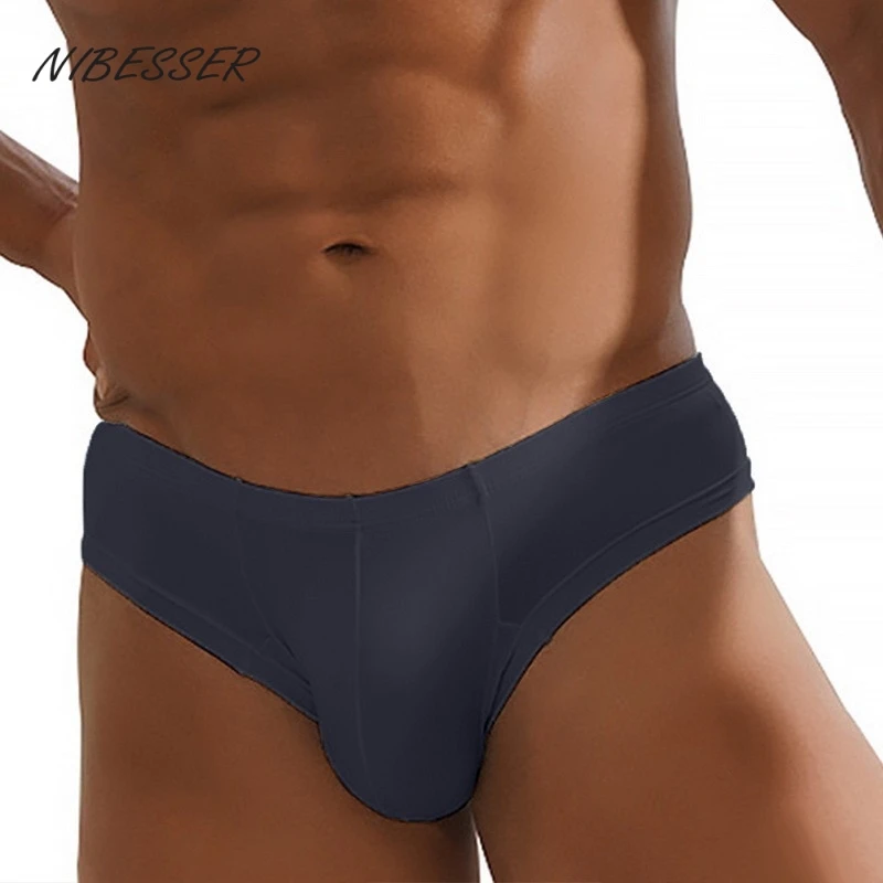 

Трусы-бикини NIBESSER мужские из мягкой модала, пикантное нижнее белье, трусы для геев