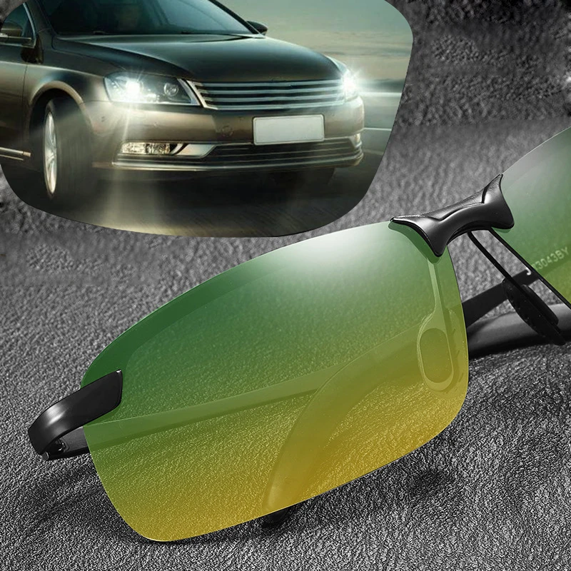 Поляризованные солнцезащитные очки HD для вождения из сплава с ночным видением