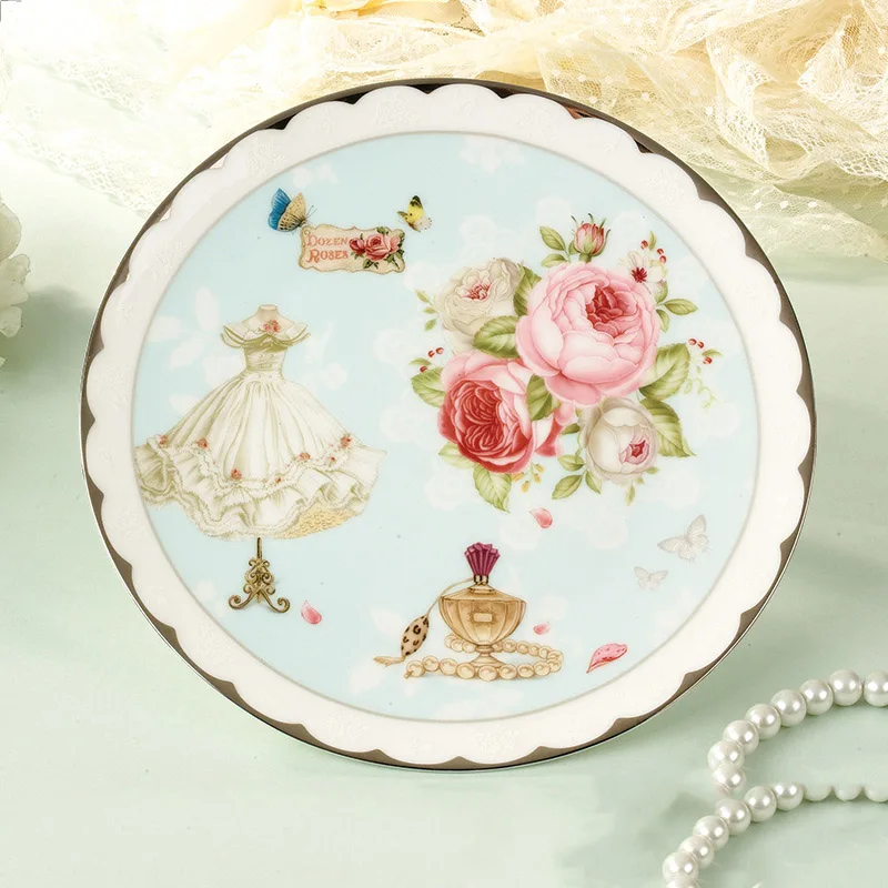 Обеденные тарелки керамическая тарелка плоская лоток поднос в винтажном стиле