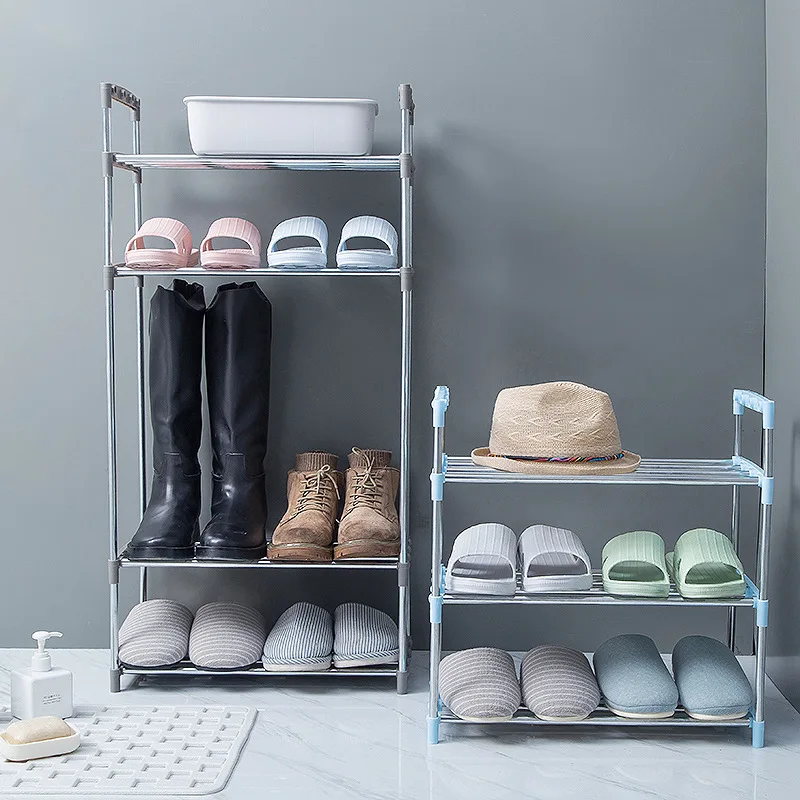 

3/4/5/6 Layer MetalStanding Shoe Rack Shoes Storage Shelf Organizer Removable Shoe Storage Cabinet Shelf Home Furniture