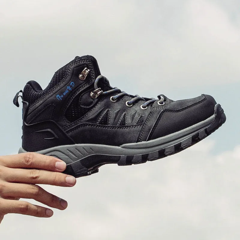 Plus Size 47 Tactical Boots Men Mountain Hiking Shoes Waterproof Outdoor Sports Sneakers Male Wearable Anti-skid Hunting Boots