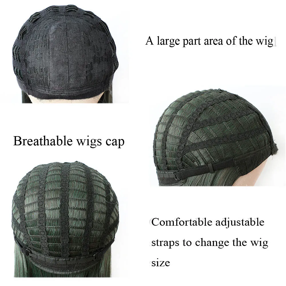 QD Tizer короткие прямые волосы синтетические коричневые парики