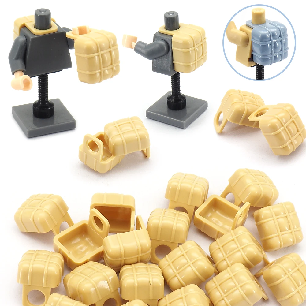 Военные фигурки поставка логистика рюкзак строительный блок Moc WW2 набор для
