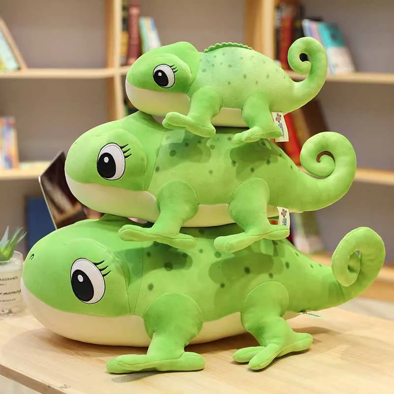 Мягкая мягкая цветная Подушка хамелеон 30/45/60 см реальная жизнь плюшевая игрушка