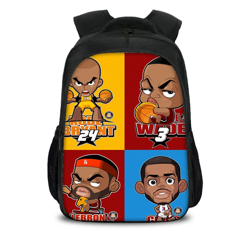 

Поп баскетбольный плеер двухслойный нейлоновый рюкзак школьный ноутбук сумка для путешествий подарки для детей студентов