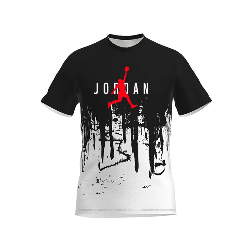 

2021 men's summer short sleeve suit jordan-23 new technology fabric sportswear fashion casual men's basketball suit 5XL