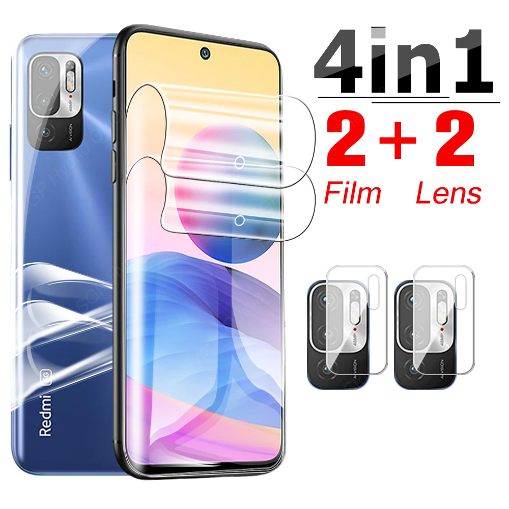 4-in-1-protective-hydrogel-film-for-xiaomi-redmi-note-10-5g-screen-protector-note10-m2103k19g-m2103k19c-back-camera-protection