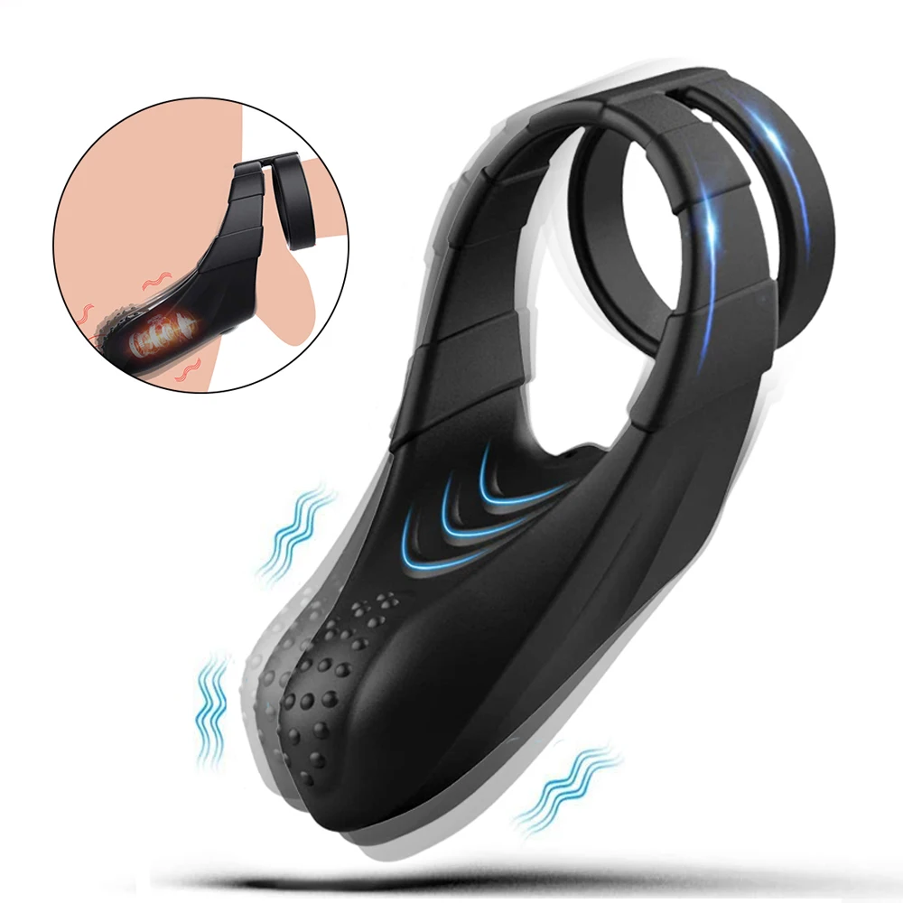 Вибро кольцо для пениса массажер простаты Задержка эякуляции Стимулятор клитора