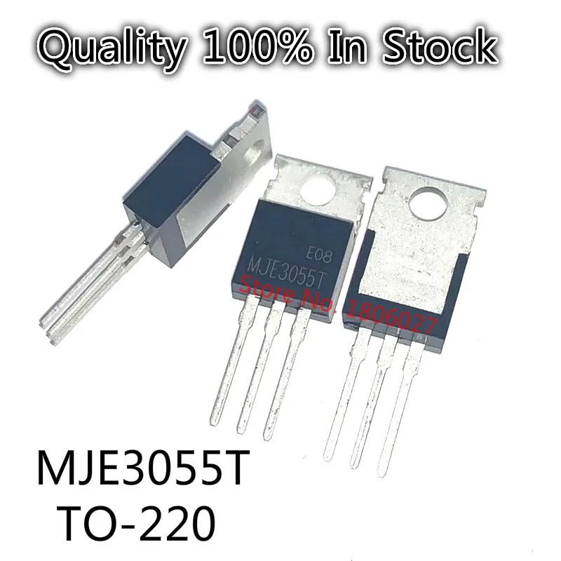 10 шт./лот MJE3055T транзистор (биполярный транзистор)-Single 10A/60В/75W-220