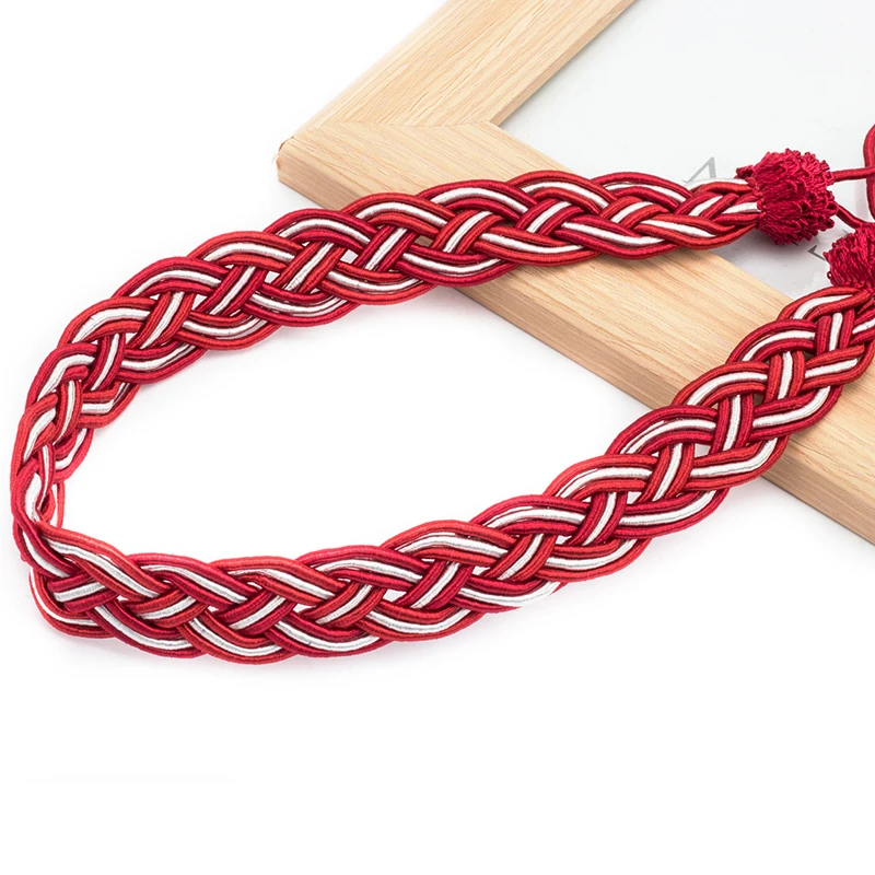 _ Зажимы для штор ручной работы плетеные занавески держатель с кисточками зажимы