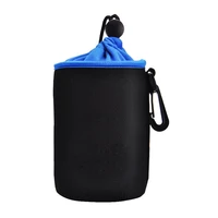 waterproof portable pouch outdoor storage safety nylon lens bag thickened protective with carabiner elastic camera accessories