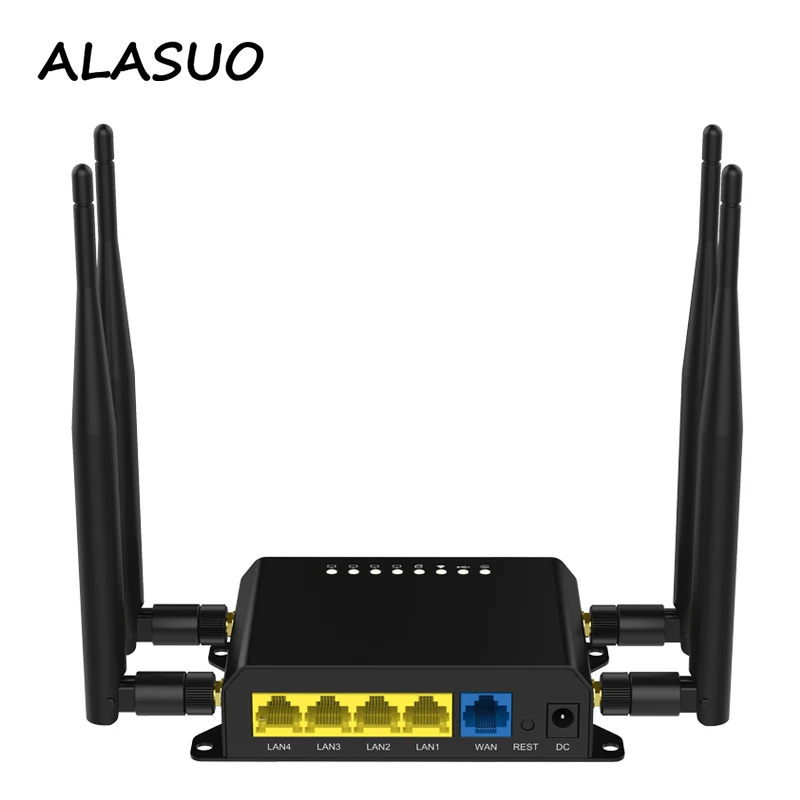 300 Мбит/с 4G роутер Wi fi со слотом для SIM карты USB 4x5dBi антенны дома офиса уличный