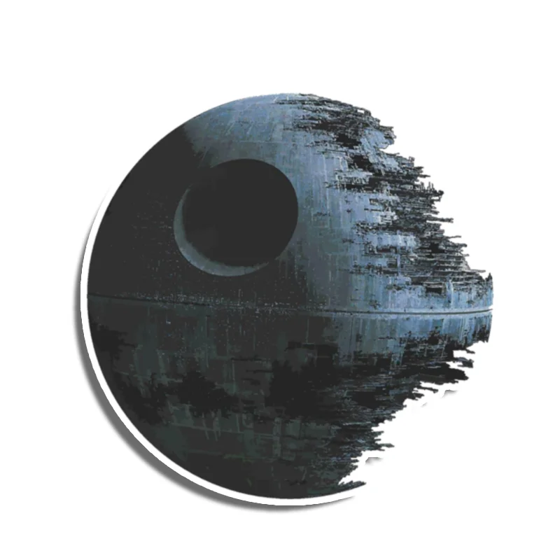 

13cm for DEATH STAR ARTWORK Funny Car Stickers Laptop Waterproof Vinyl Cartoon Decals Window Car Wra