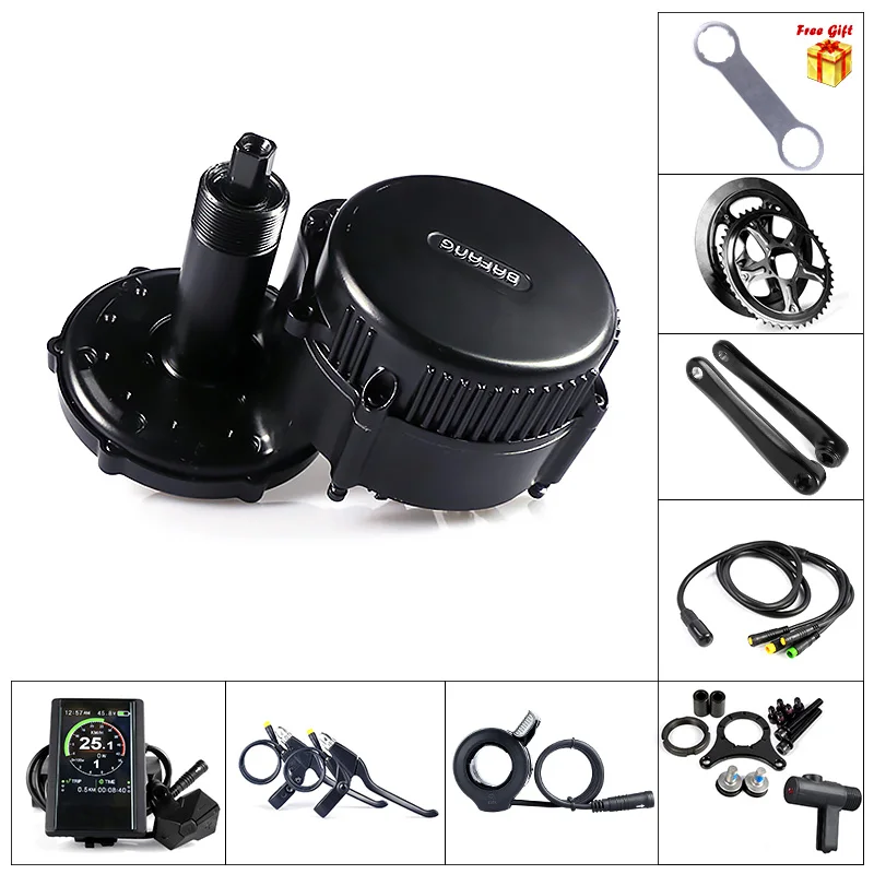 8fun Bafang MM G340.500 EBike Mid Drive комплекты для преобразования двигателей 36 в 500 Вт BBS02 BBS02B для электрического велосипеда C961/C965/850C дисплей
