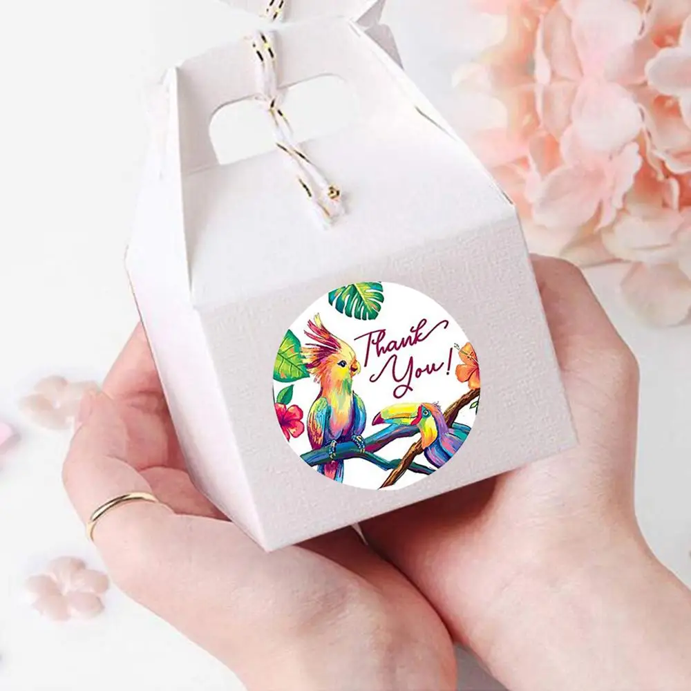 500 шт. 1 дюйм цветочный наклейка спасибо ремесло Кухня банки хлеб Органайзер