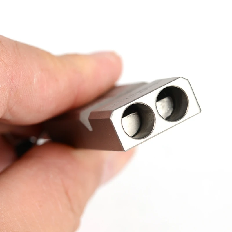 

Titanium Outdoor Emergency Whistle 120 Decibels EDC Necklace Lanyard Whistle 875D