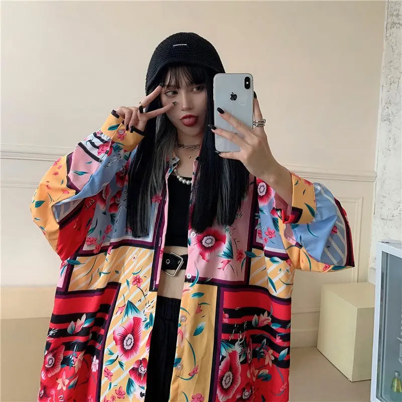 

Fashion Casual Women Blouses 2021 Spring Blouse long Sleeve Printing Loose Tops Shirts Blusas Mujer Streetwear Dropship