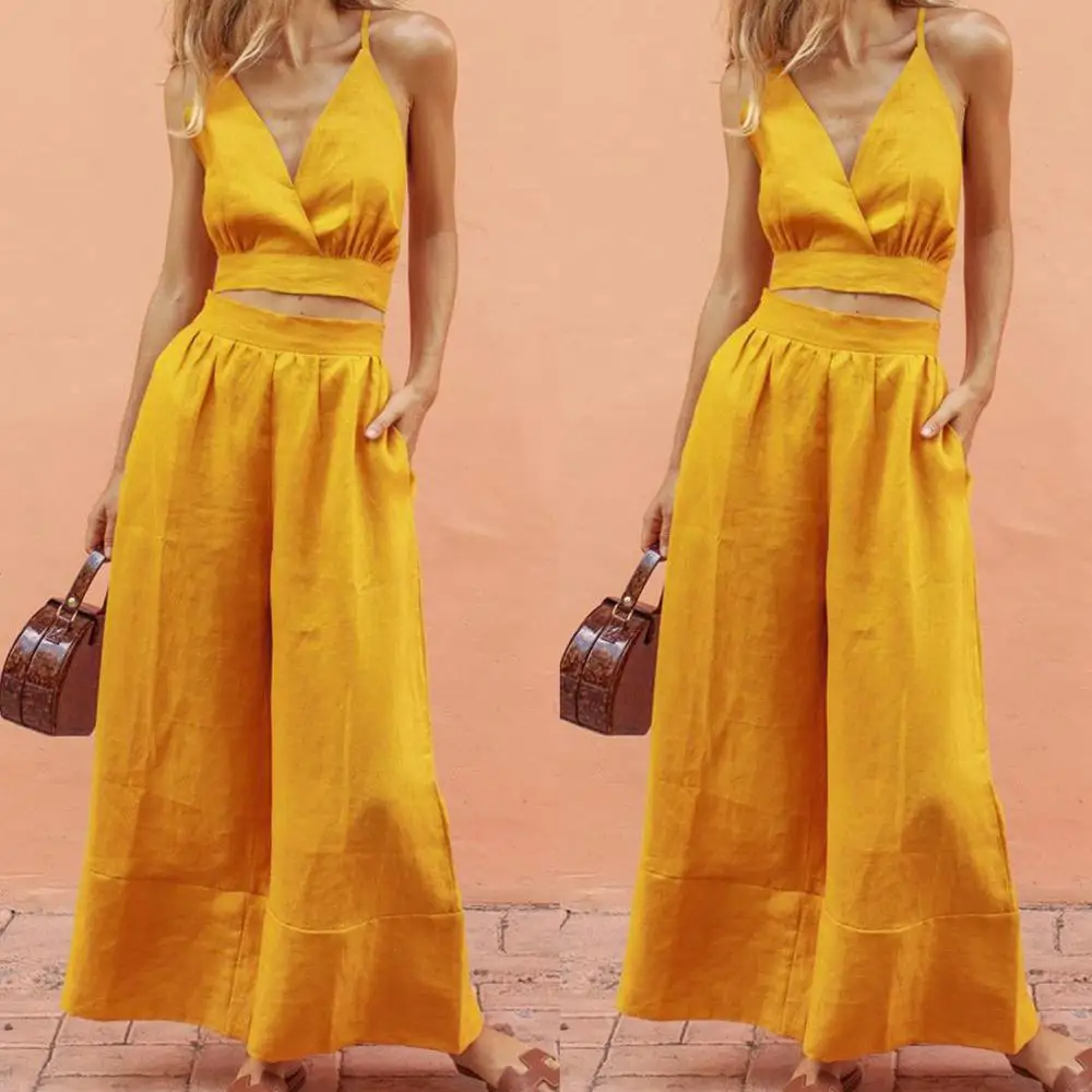 Женский короткий топ на шнуровке однотонный Пляжный с глубоким v образным