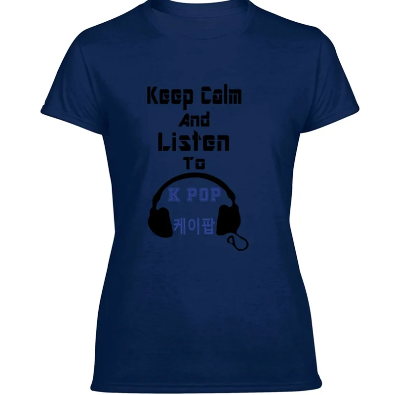 Дизайн Keep Calm And Listen To K-Pop-Love Kpop Футболка мужская 2020 футболка для мужчин и женщин 100%