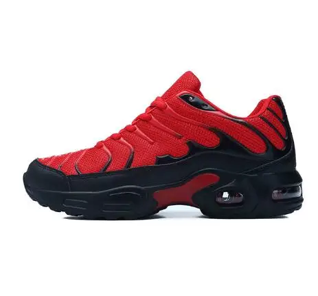 

Running shoes men's new air cushion large size sneakers summer outdoor jogging red quality comfortable breathable lightweight