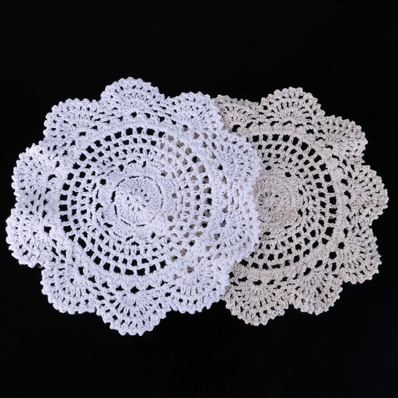 20 см подставки под чашки Винтаж хлопок Покрывало Русалочка ручная вязка с