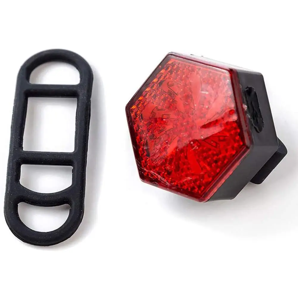 Оптовая продажа Супер Яркий USB Перезаряжаемые шестиугольник задний фонарь для