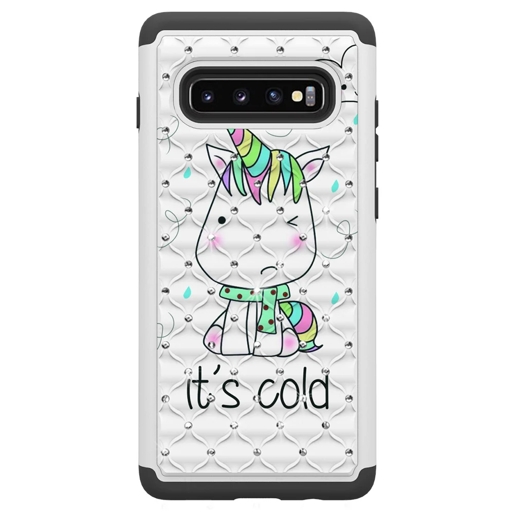 Чехол для samsung Galaxy A50 A30 A20/A6 2018/J3 Emerge/S8 S9 S10 из силикагеля + PC милый чехол с