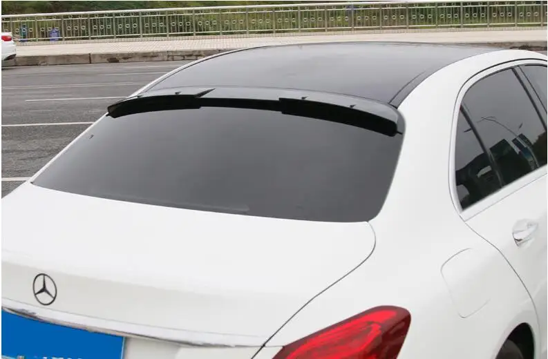 For Benz W205 Roof Spoiler ABS Material Car Rear Wing Primer Color C180 C200 C260 2015+ | Автомобили и мотоциклы