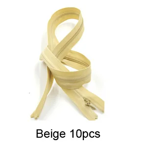 DG001-Beige Класс AAA 3#20 шт закрытые невидимые молнии 28 см для подушки, платья, 60 см DIY Швейные наборы Аксессуары молнии 40 см - Цвет: DG001-Beige