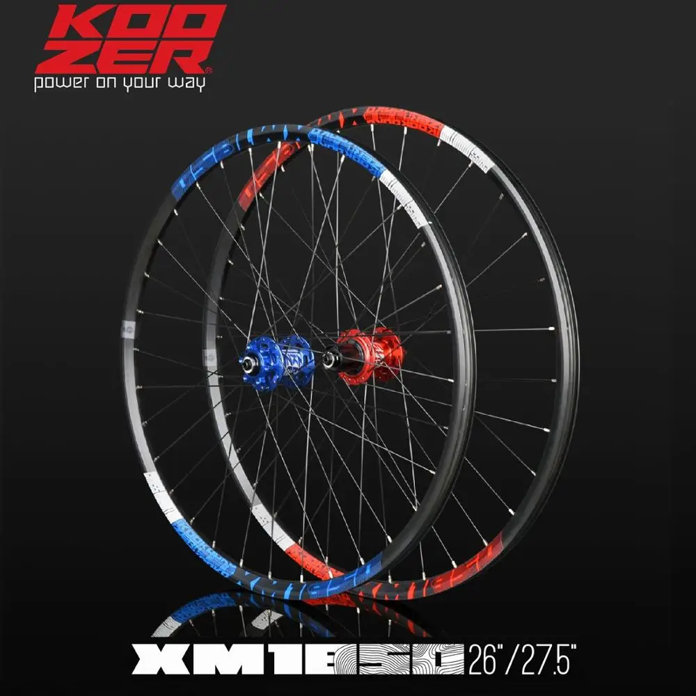 KOOZER XM1850 для езды на горном велосипеде колеса 26 27 5 дюйма переднее колесо 5/9/15x100 мм