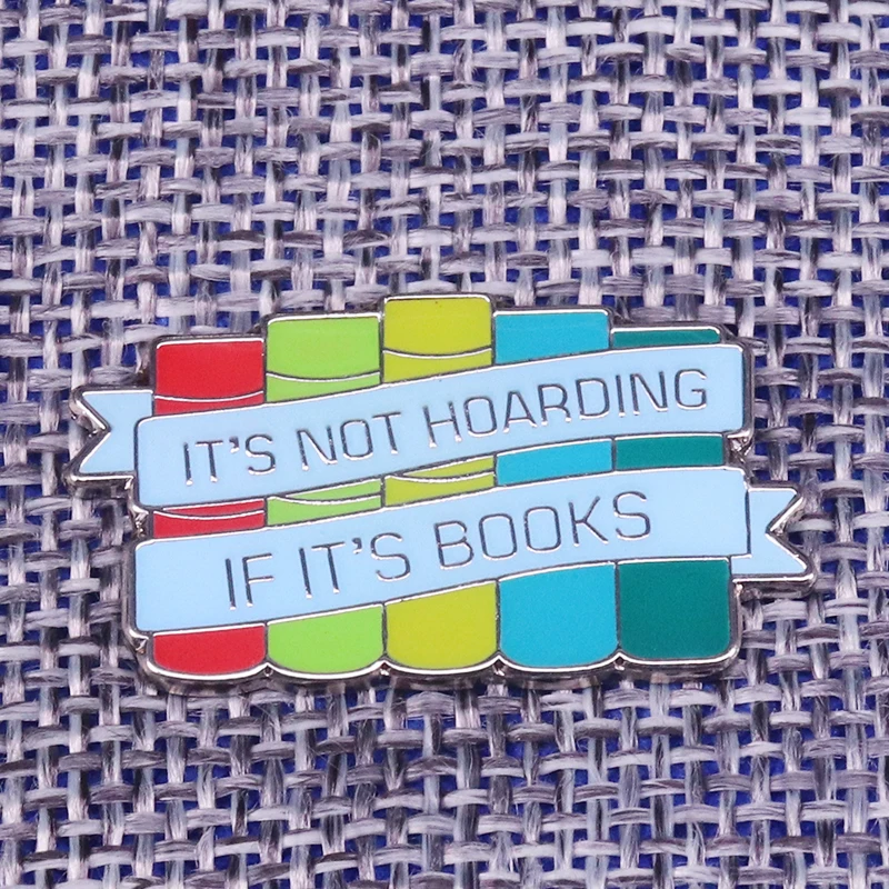 Булавка для книг Hoarding с эмалью смешная брошь в виде червя библиотеки юмора цитаты