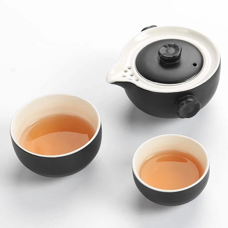 Кунг-фу Gaiwan Чайник Чай чашка для путешествий Чай комплект включает 1 баночка 2 чашки Личный кабинет Путешествия Портативный Чай посуда сумка