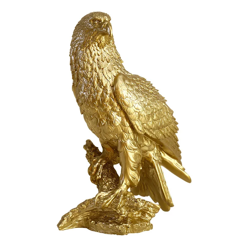 

Nordic light luxury golden sky eagle resin decorative ornament customer restaurant study TV cabinet set up