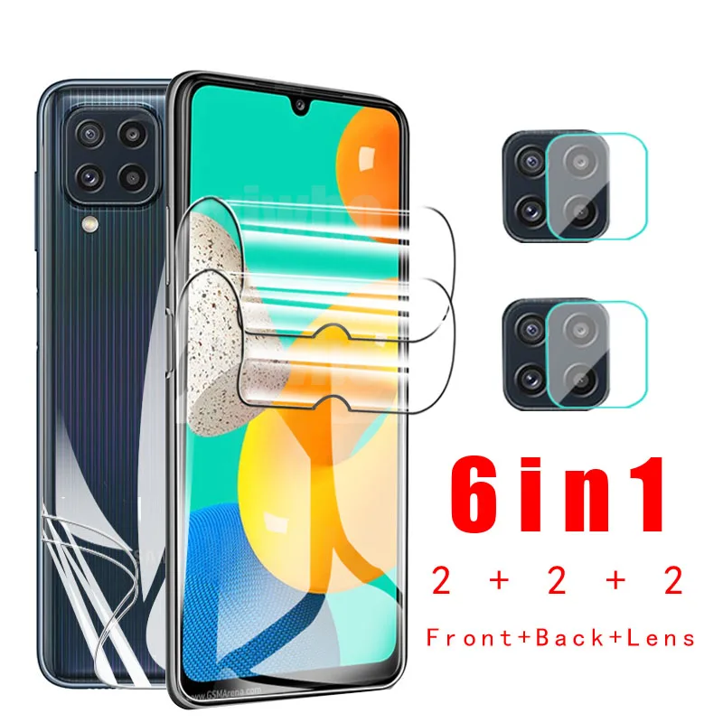 

Гидрогелевая пленка с полным покрытием для samsung galaxy m32 m 32 32 m 6,4 "hd, защитные пленки для переднего и заднего экрана, объектив камеры, закаленное...