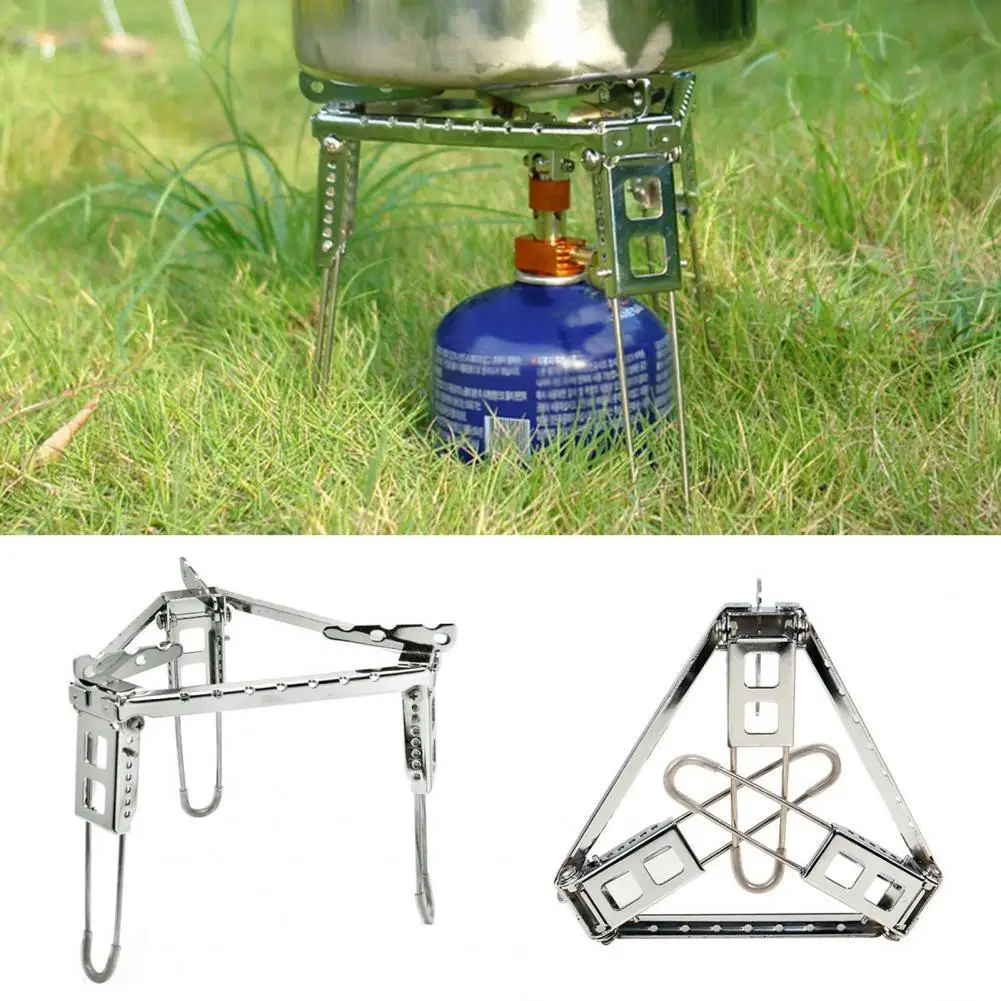

Outdoor Camping Hiking Alcohol Stove Rack Ultralight Folding Pot Burner Stand