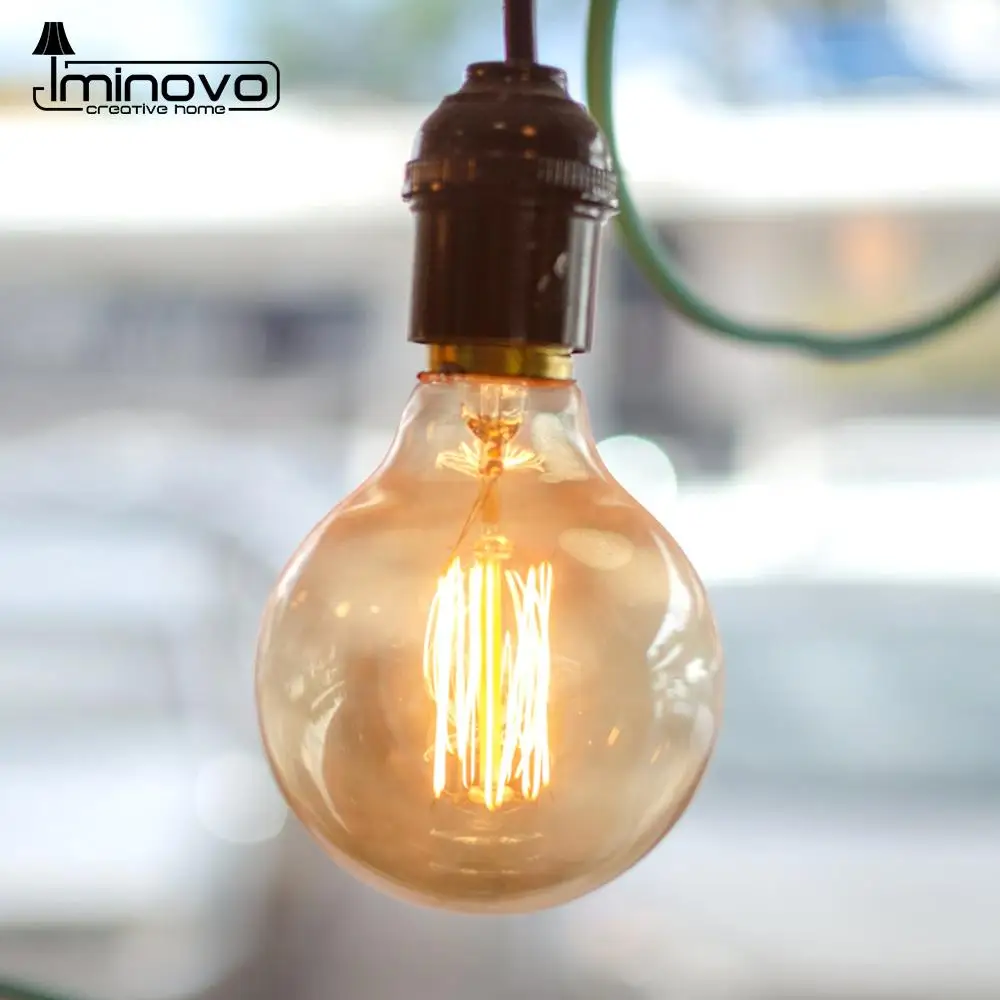Винтажная лампа накаливания Эдисона E27 Ретро 220 В 40 Вт ампула антикварная T10 T30 G95 T45