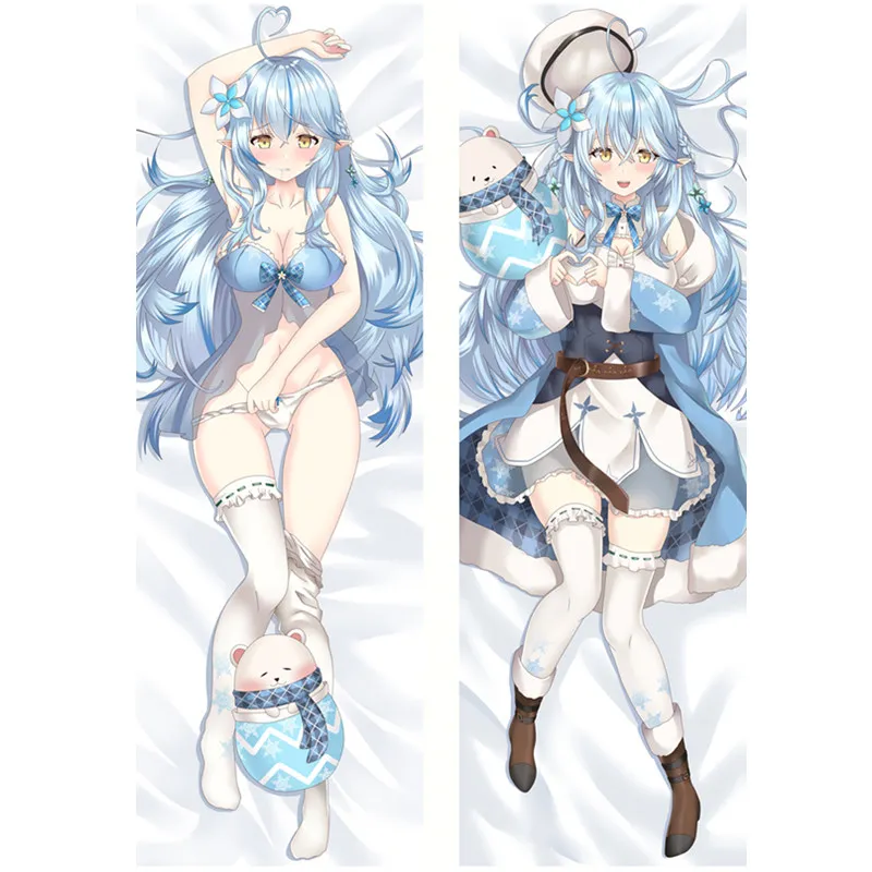 

50x150 см 2-сторонняя декоративная наволочка для аниме виртуальной певицы Vtuber 3D двусторонняя обнимающая трикотажная Обложка дакимакура навол...