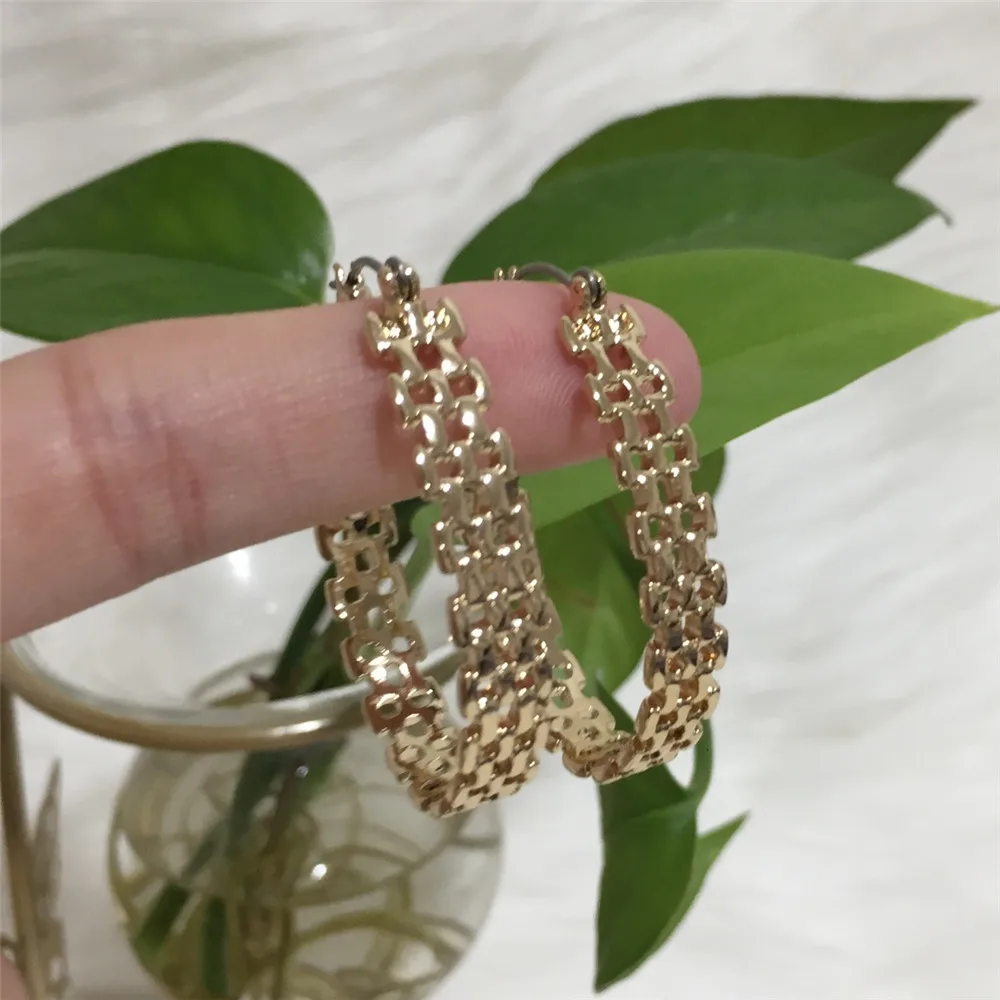 Шикарные женские элегантные серьги кольца ювелирные изделия Brinco Bijoux золотого