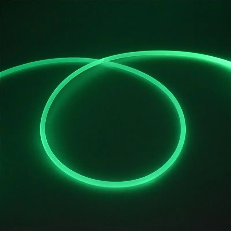 5mX высококачественный боковой светящийся прозрачный твердый волоконно