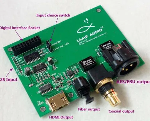 XMOS USB Digit интерфейс I2S/IIS для коаксиального кабеля HDMI SPDIF AES Выходная