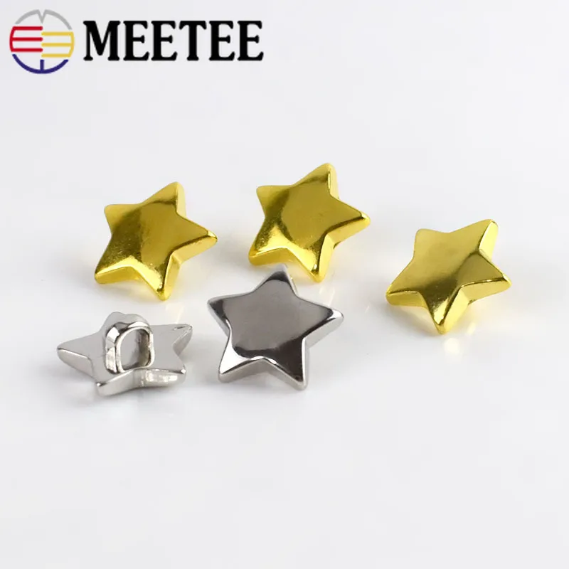 100 шт. 15 мм Высокая класс ультрафиолетовое Гальванопокрытие звезды Пластик