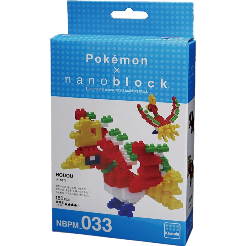 NanoBlock Покемон ХУ NBPM-033 HOUOU 180 шт. аниме мультфильм алмаз мини микро строительные