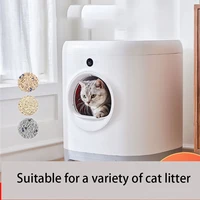 intelligent automatic self cleaning fully enclosed cat litter box shoveling machine clean anti splash toilet litter tray