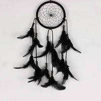 dream catcher handmade black white feather dreamcathcer ornament home wall hanging craft gift car pendant bedroom decoration