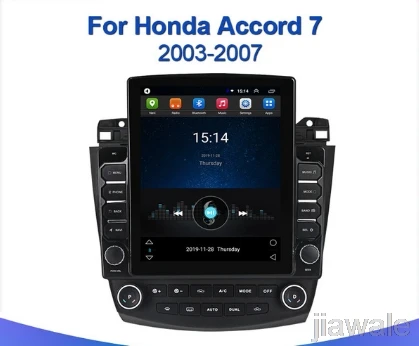 

9.7" octa core tesla style vertical screen Android 10 Car GPS Stereo Multimedia for Honda Accord 2003-2007